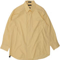 IZOD Mens Shirt Size 17 1/2 XL Yellow Cotton Vintage Izod and Second-Hand Izod from Messina Hembry 
