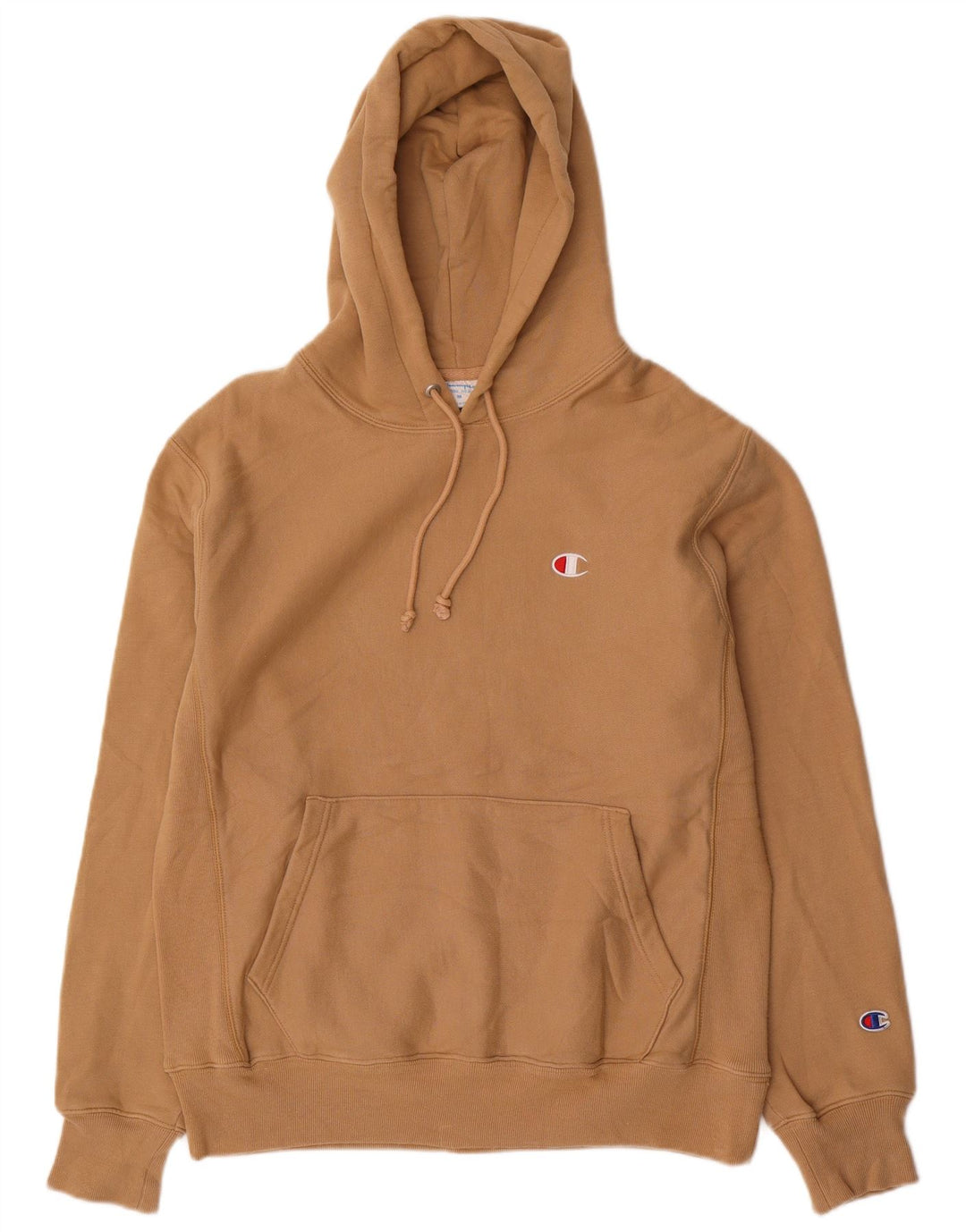 Champion Mens Hoodie Jumper Μεσαίο Μπεζ βαμβακερό