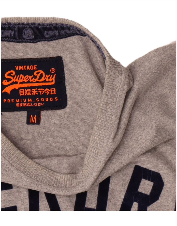Ανδρικό γραφικό T-Shirt Superdry Top Μεσαίο γκρι βαμβακερό