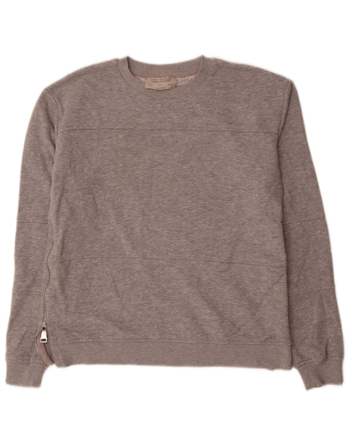 Zara Γυναικεία φούτερ Trafaluc Oversized Jumper UK 10 Small Grey Flecked