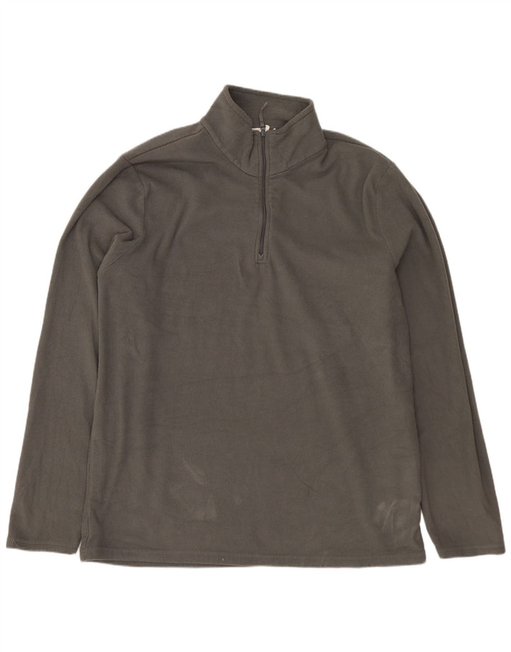MOUNTAIN WAREHOUSE Ανδρικό φερμουάρ Fleece Jumper Μεγάλο Γκρι Πολυεστέρας