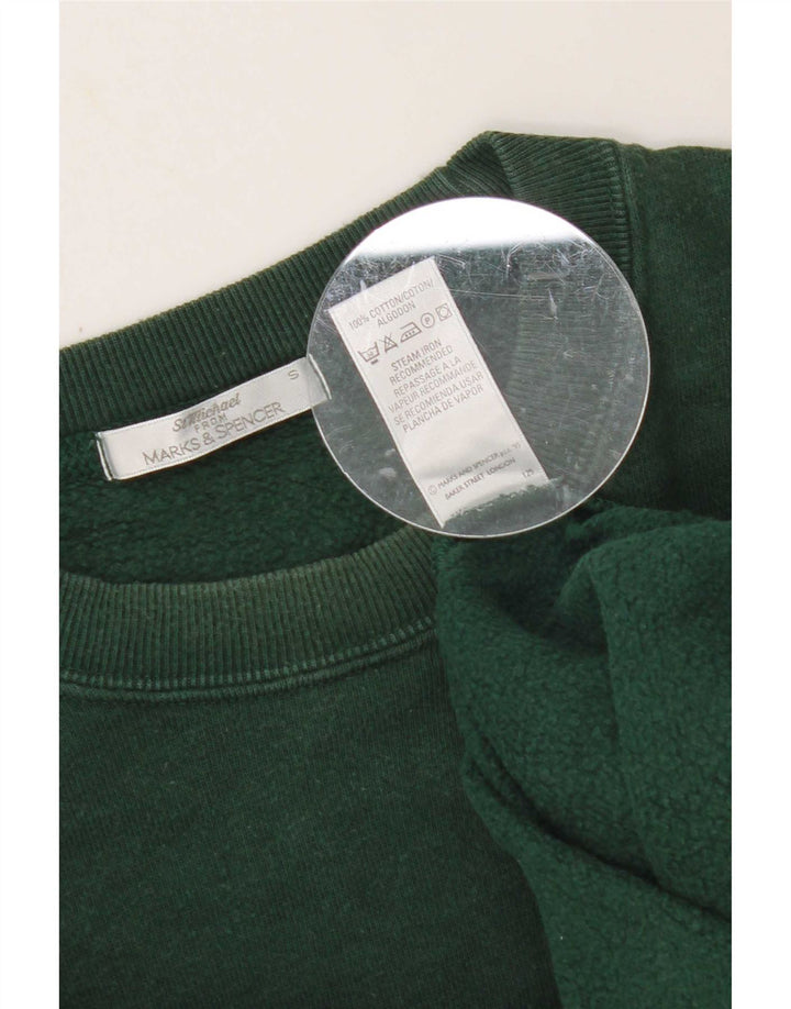 Marks & Spencer Ανδρικό Φούτερ St. Michael Jumper Μικρό πράσινο βαμβακερό
