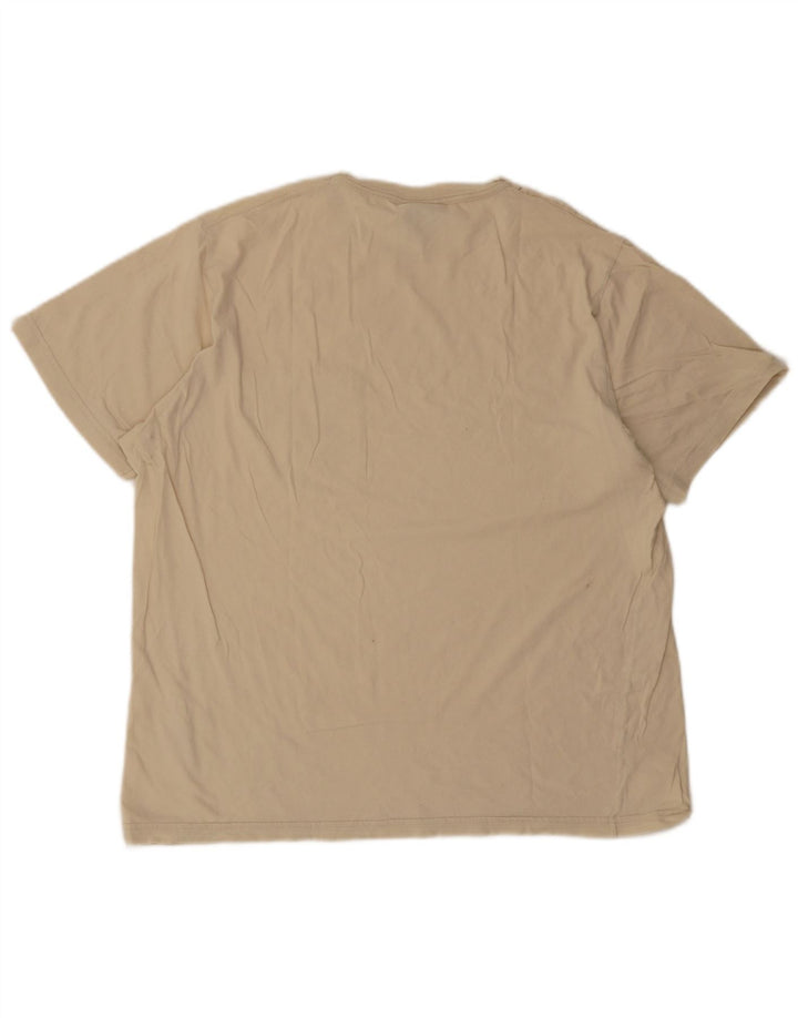Ανδρικό T-Shirt Trussardi Top μεσαίο μπεζ βαμβακερό