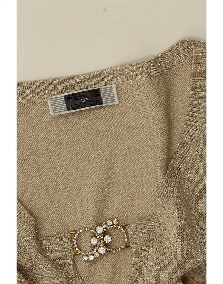 Perte by Krizia Γυναικείο τοπ 3/4 μανίκι UK 12 Medium Beige