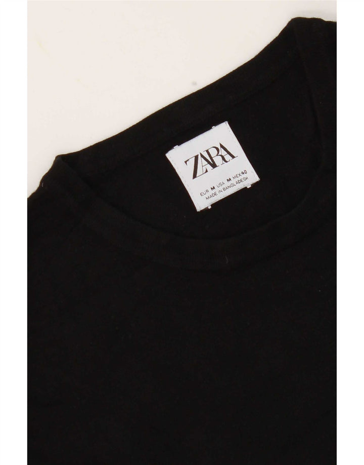 Ανδρικό πουλόβερ Zara Crew Neck Jumper Μεσαίο Μαύρο