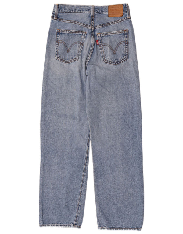 Γυναικείο τζιν ψηλόμεσο ίσιο Levi's Ribcage W26 L27 Μπλε βαμβακερό
