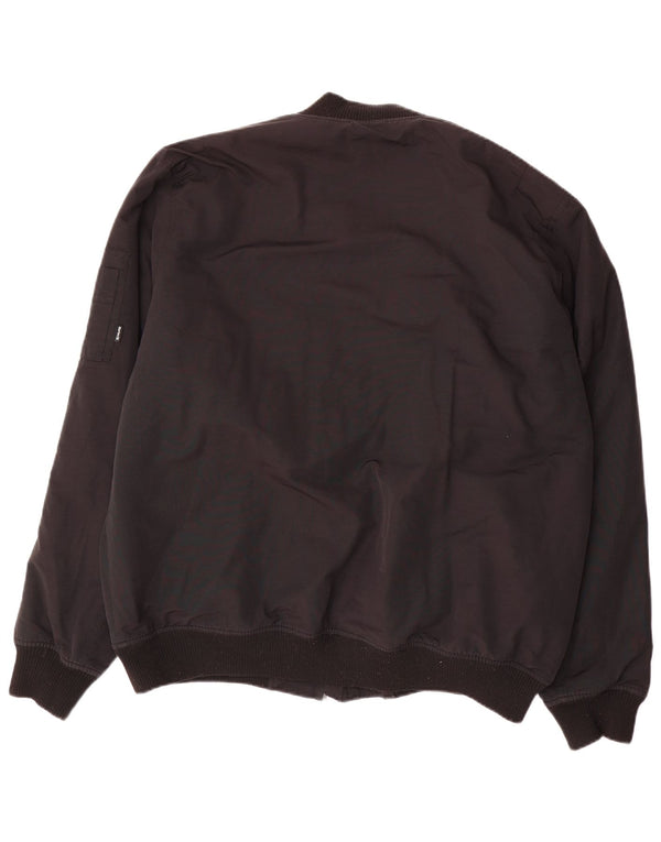 Ανδρικό μπουφάν HURLEY Bomber UK 44 2XL Μαύρο νάιλον