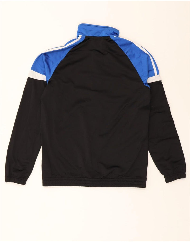 ADIDAS Boys Tracksuit Top Jacket 15-16 Years Black Colourblock Polyester Vintage Adidas and Second-Hand Adidas from Messina Hembry 