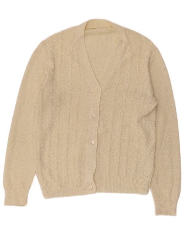 Vintage Γυναικεία Ζακέτα UK 14 Medium Beige