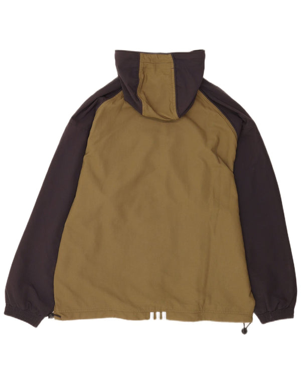 Ανδρικό μπουφάν βροχής Adidas 3D Arc Hooded UK 40/42 Medium Khaki Colourblock