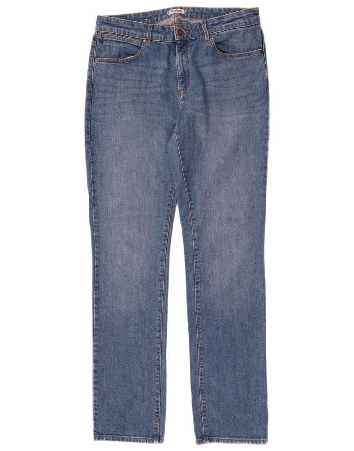 Γυναικείο ίσιο τζιν Wrangler W30 L32 Μπλε βαμβακερό