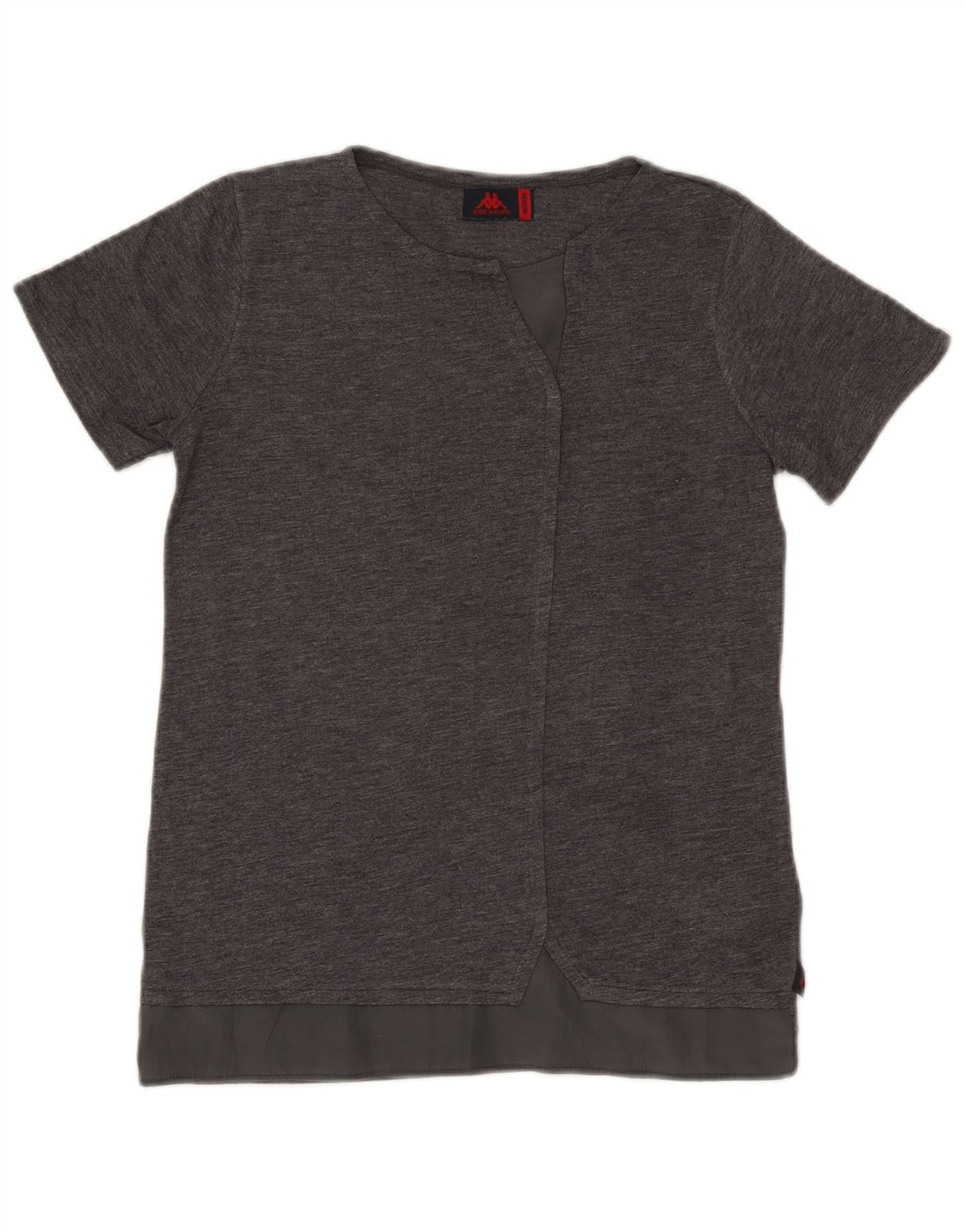 Kappa Γυναικείο T-Shirt Top UK 12 Medium Grey Polyester