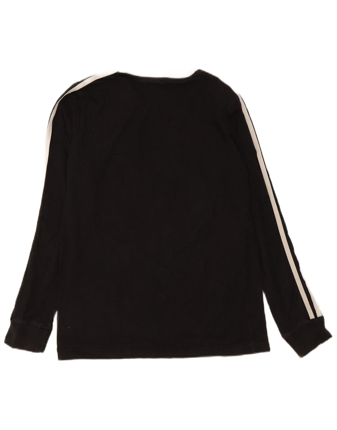 Γυναικείο τοπ Adidas μακρυμάνικο UK 10 Small μαύρο βαμβακερό