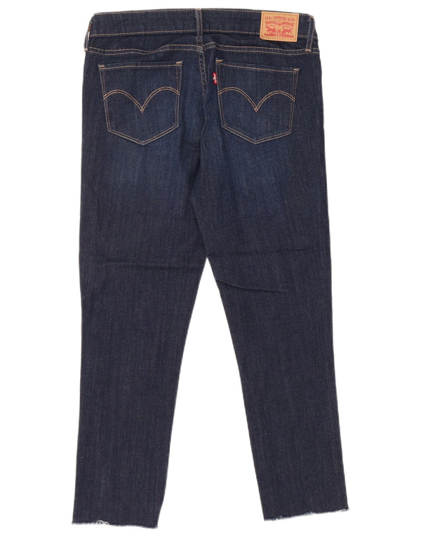 LEVI'S Womens 711 Skinny Jeans W27 L24 Blue Cotton
