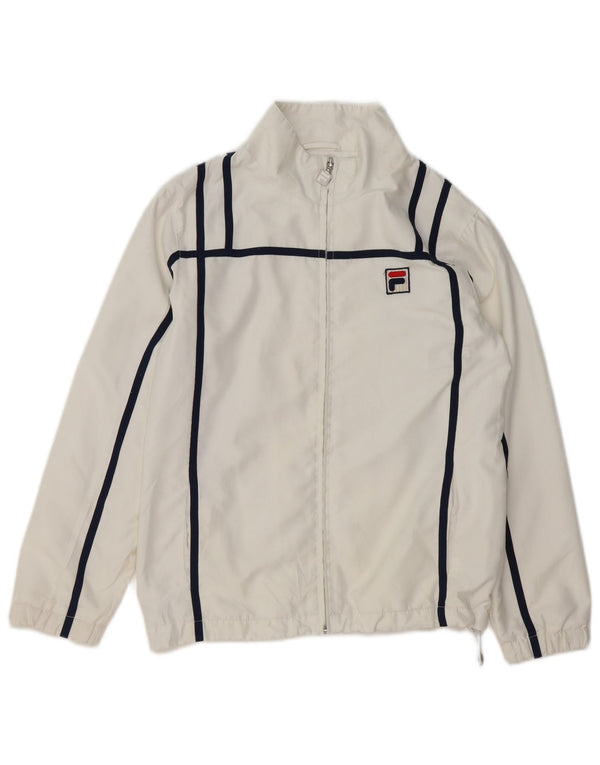Φόρμα FILA Boys White Line Top Jacket 8-9 Years White Polyester