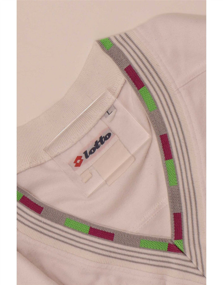 Ανδρικό γραφικό γιλέκο Lotto Top Large White