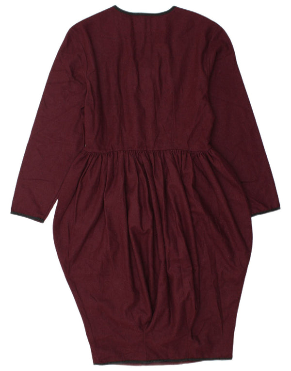 Vintage γυναικείο φόρεμα φούσκα IT 42 Medium Burgundy