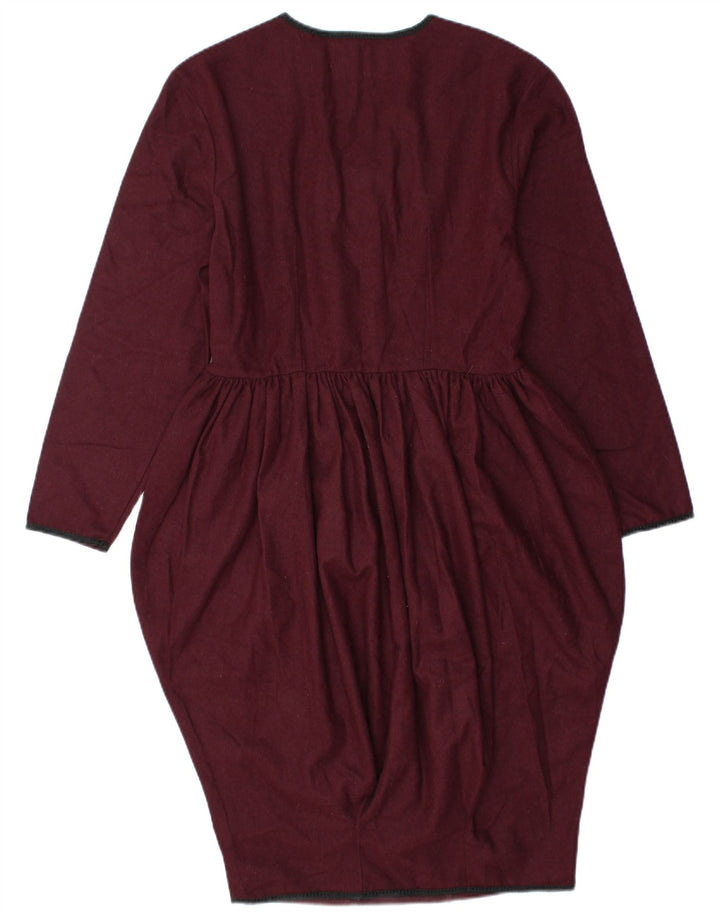 Vintage γυναικείο φόρεμα φούσκα IT 42 Medium Burgundy