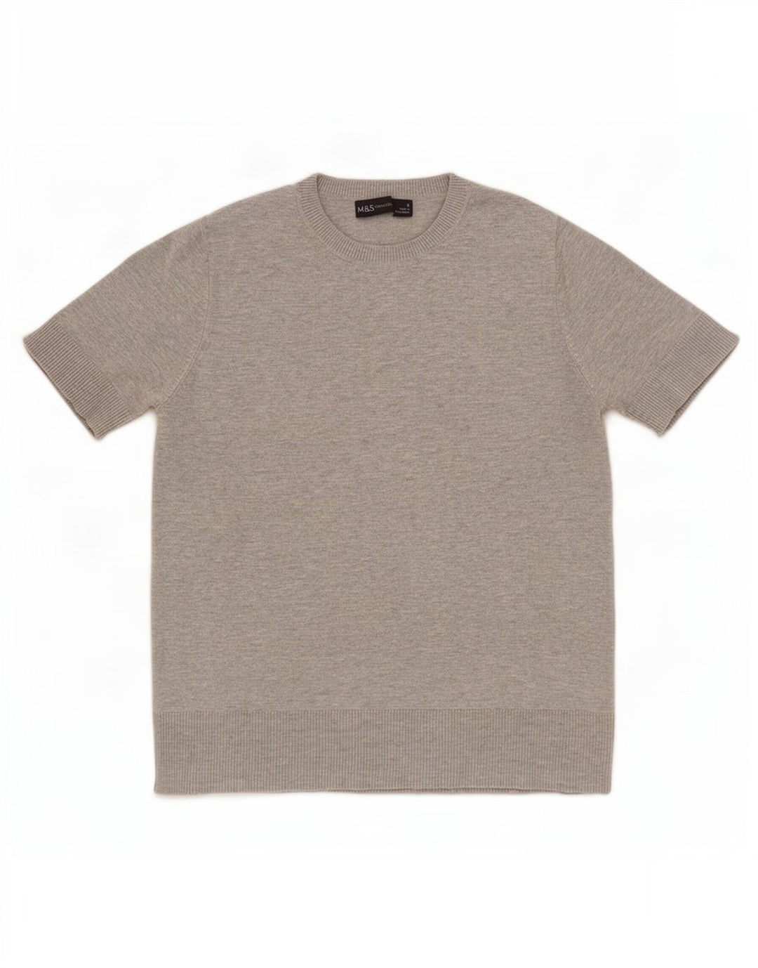 Marks & Spencer Γυναικείο T-Shirt Crop Top UK 8 Small Grey