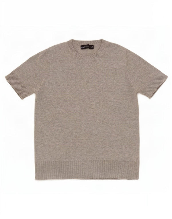 Marks & Spencer Γυναικείο T-Shirt Crop Top UK 8 Small Grey