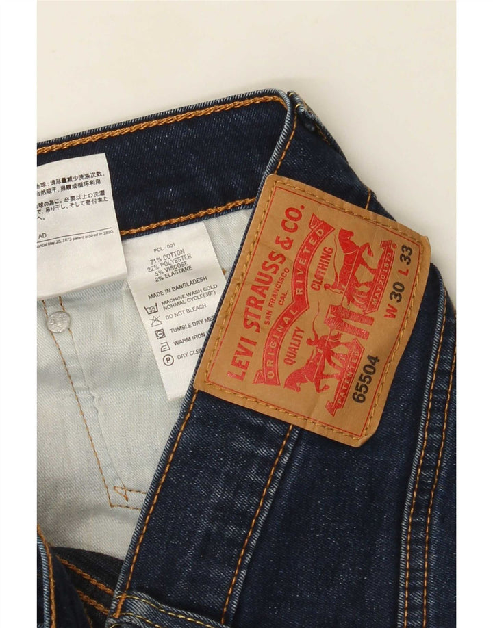 Ανδρικό Slim Jeans Levi's W30 L33 Navy Blue Cotton