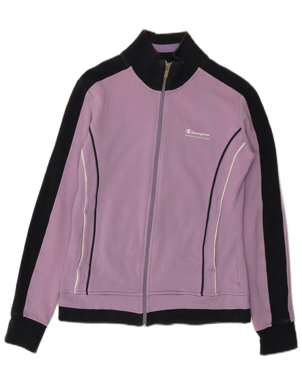 Γυναικεία αθλητική φόρμα CHAMPION Top Jacket UK 12 Medium Purple Colourblock