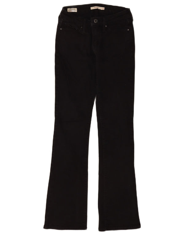 Levi's Womens 715 Bootcut Jeans W26 L32 Μαύρο βαμβακερό