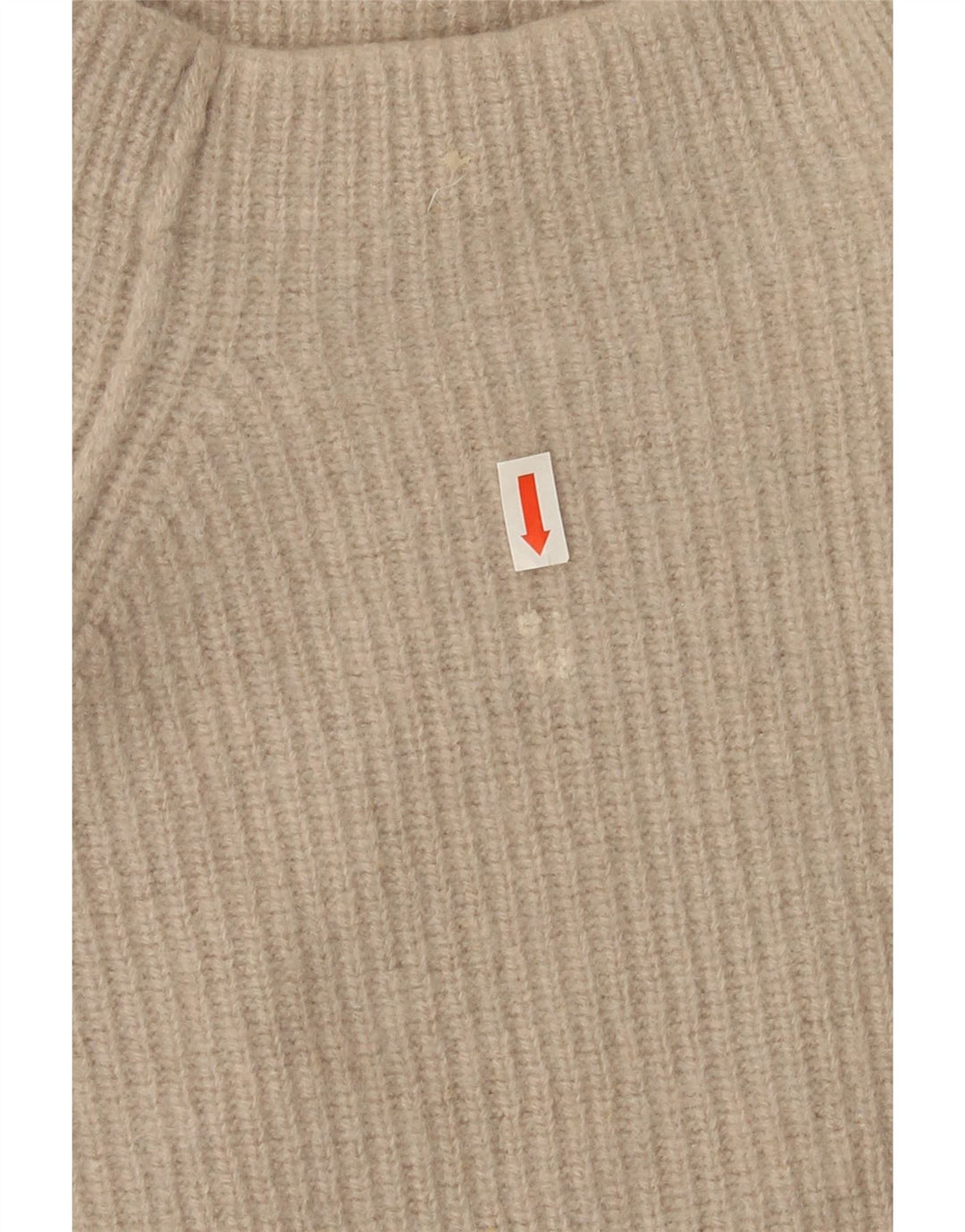 Massimo Dutti γυναικείο πουλόβερ με λαιμό χελώνα UK 12 μεσαίο μπεζ μαλλί
