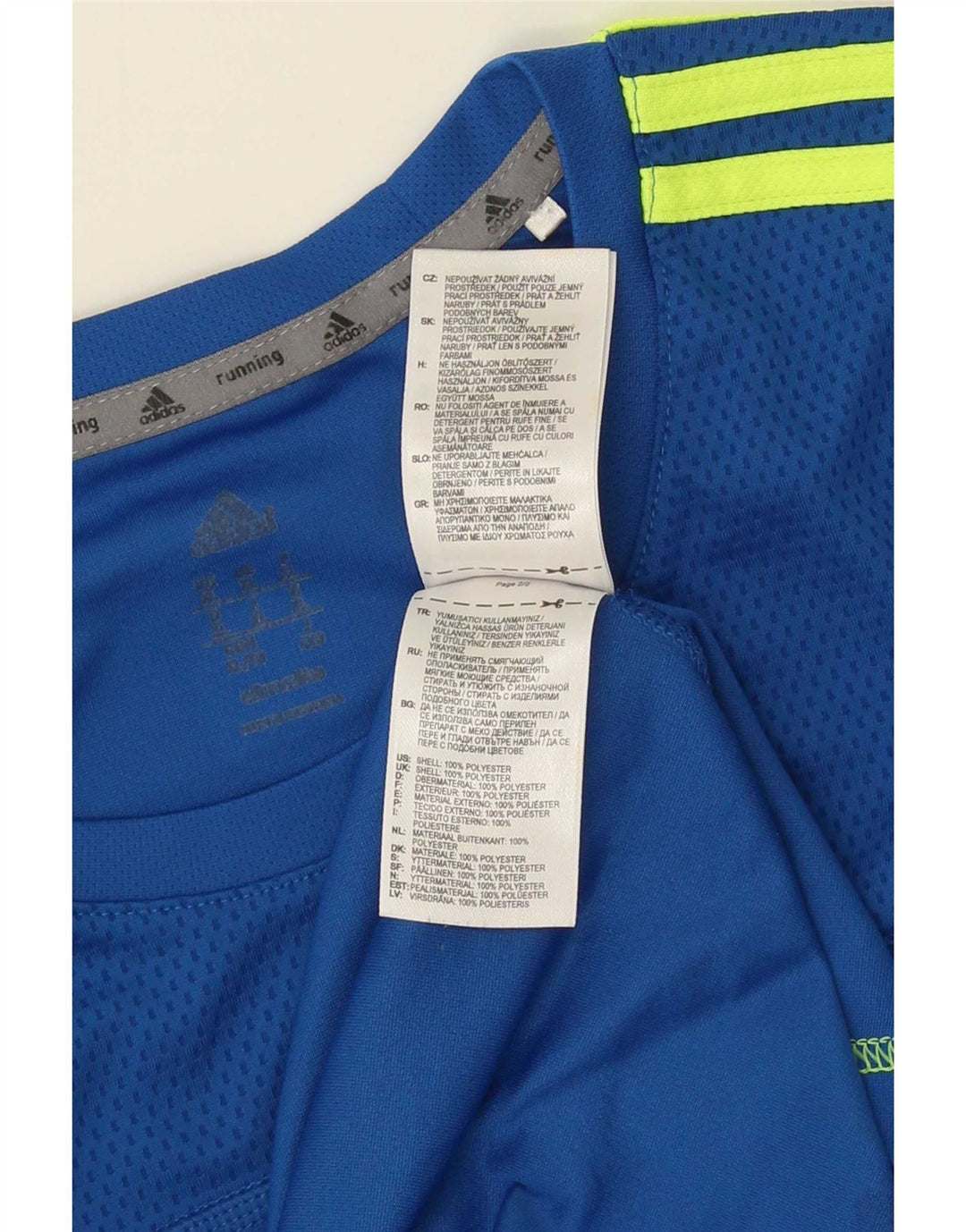 Ανδρικό τοπ Adidas μακρυμάνικο XL μπλε πολυεστέρας