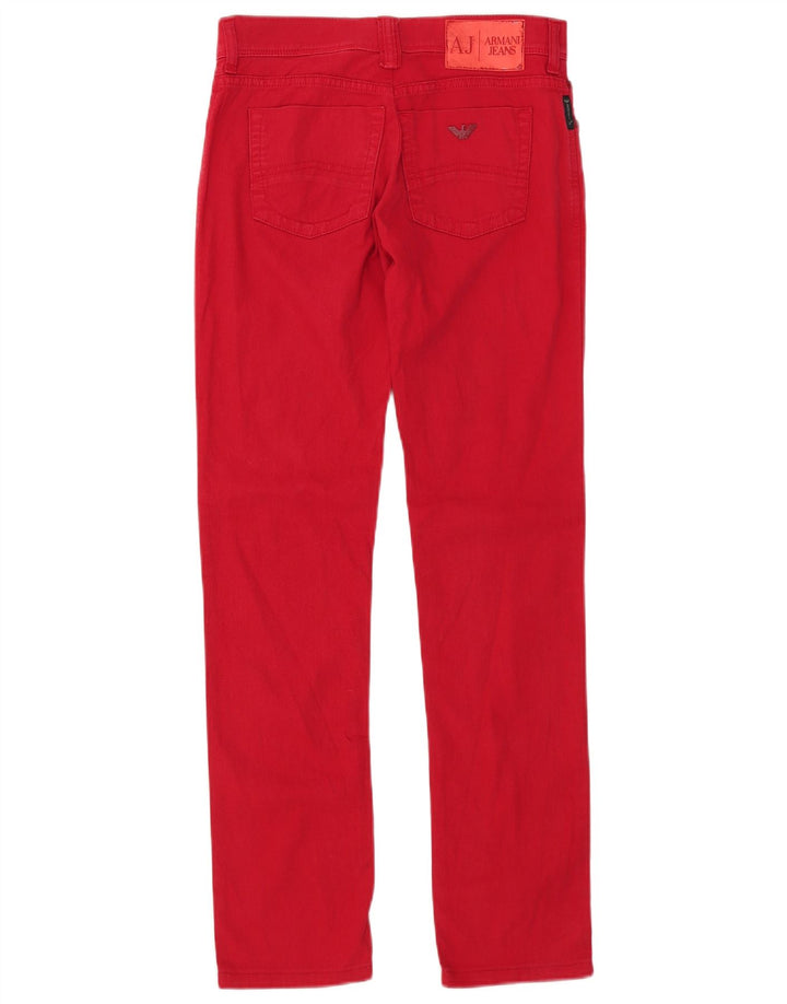 ARMANI Γυναικείο Slim Jeans W29 L30 Κόκκινο βαμβακερό