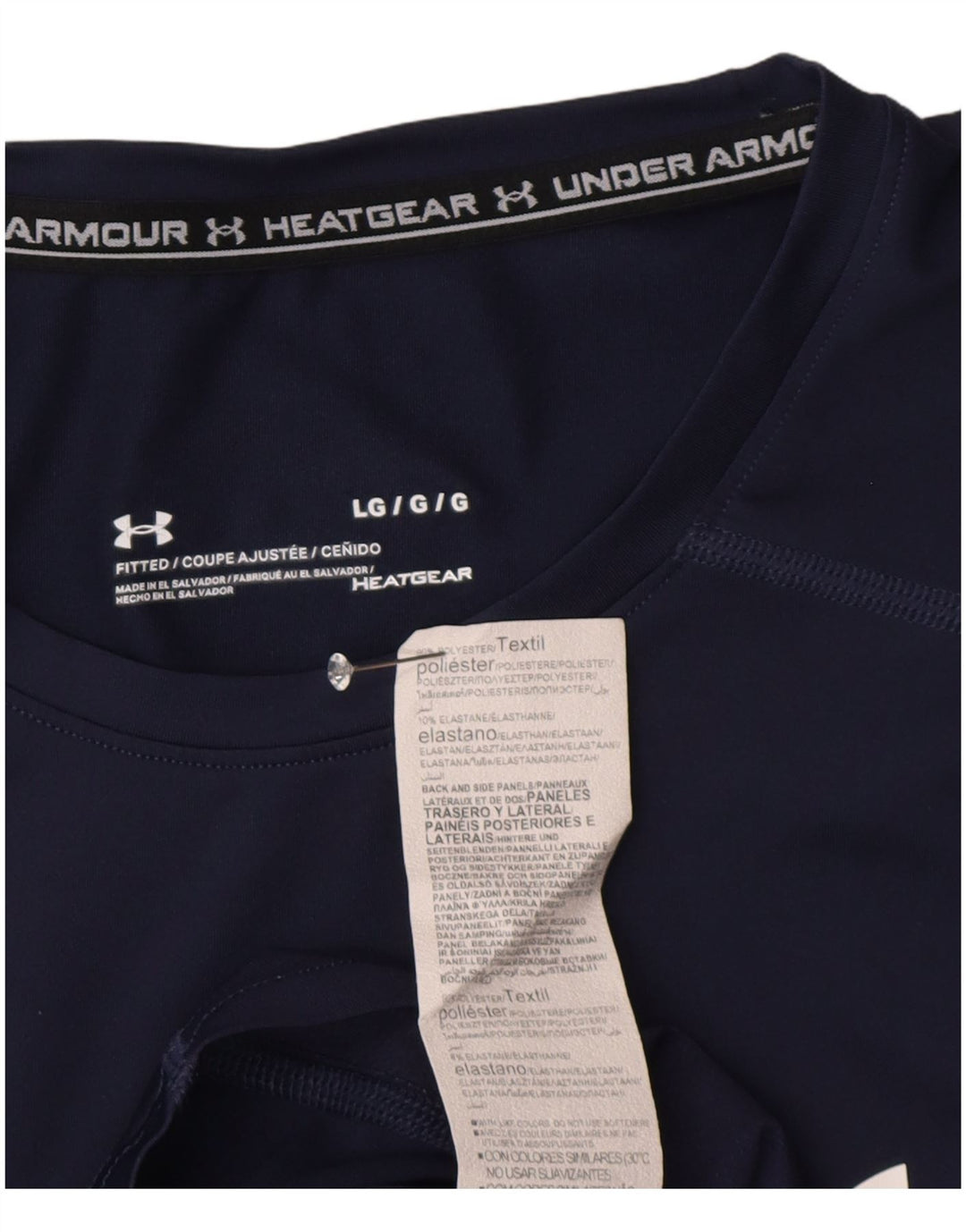 Ανδρικό μπλουζάκι Under Armour Heat Gear Top Large Navy Blue Polyester