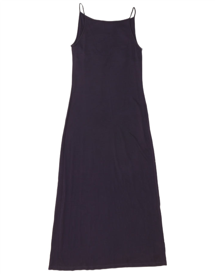 Max Mara Γυναικείο Maxi Sundress UK 12 Medium Navy Blue Viscose