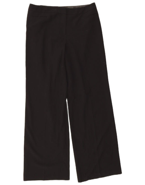 Marks & Spencer Γυναικείο ίσιο casual παντελόνι UK 14 μεγάλο W34 L32 μαύρο