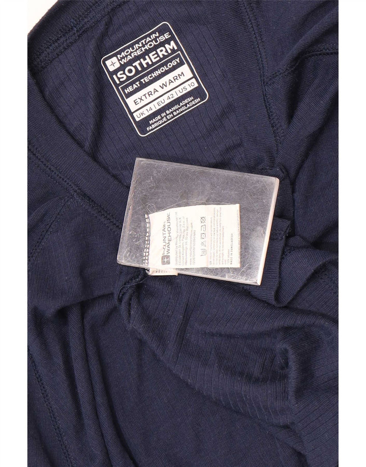 Mountain Warehouse Γυναικείο τοπ μακρυμάνικο UK 14 Large Navy Blue Polyester
