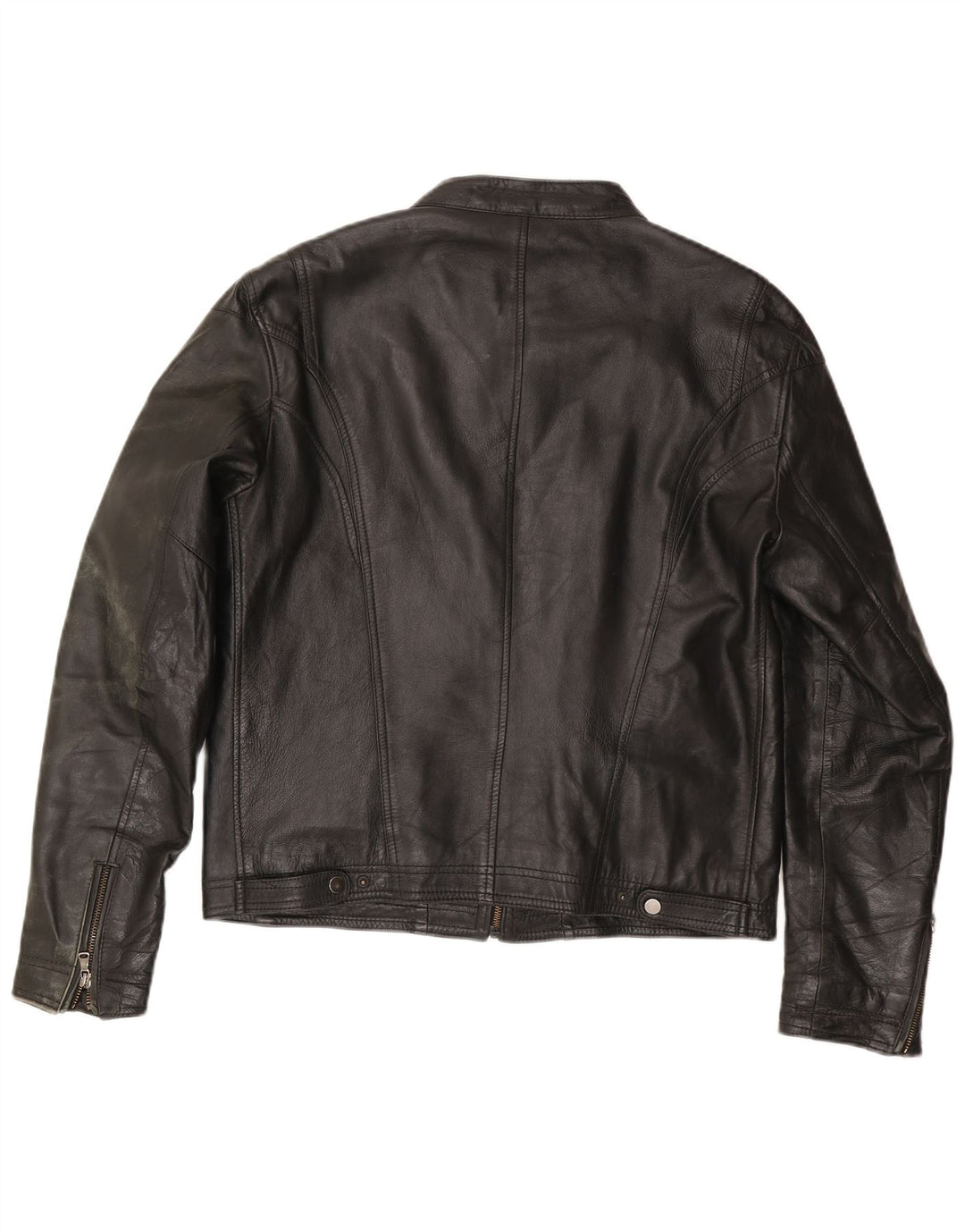 Vintage Ανδρικό Δερμάτινο Μπουφάν Racer IT 54 XL Μαύρο Δερμάτινο