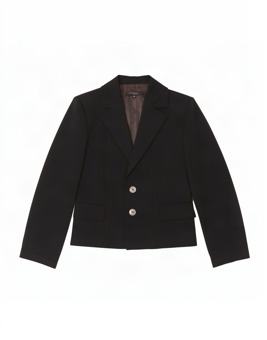 Mariella Rosati Γυναικείο σακάκι 2 κουμπιών UK 10 Small Black Polyester