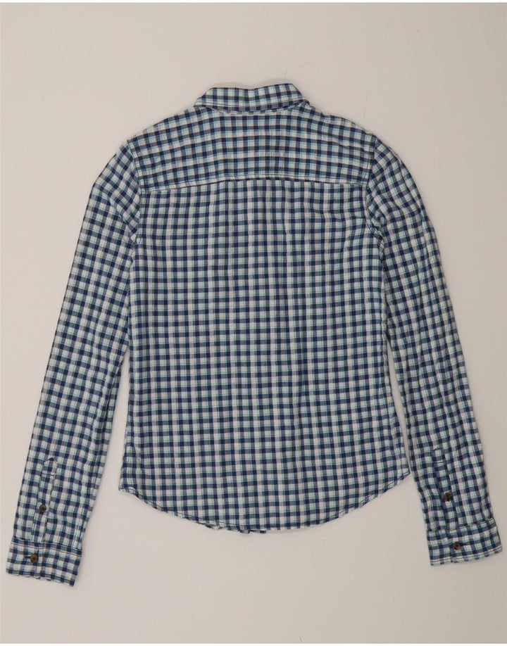 Γυναικείο πουκάμισο Hollister UK 6 XS Blue Gingham Cotton