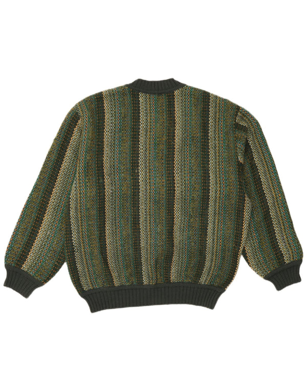 Ανδρικό πουλόβερ Rosella Crew Neck Jumper XL Πράσινο ριγέ