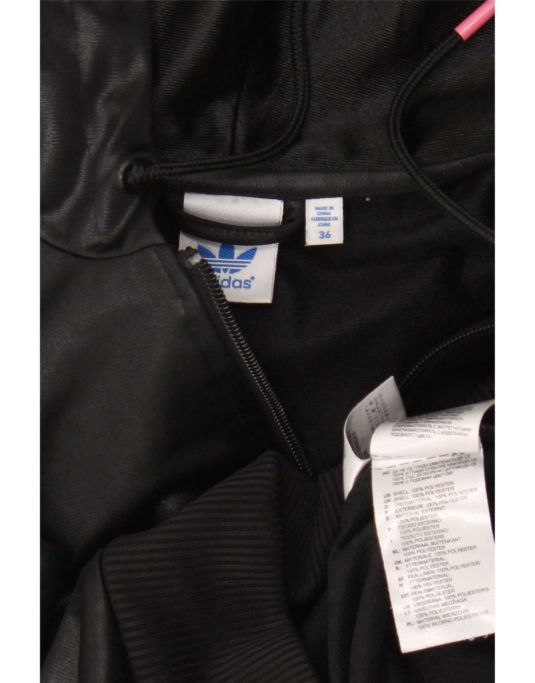 Γυναικεία αθλητική φόρμα Adidas Top Jacket EU 36 Small Black Polyester