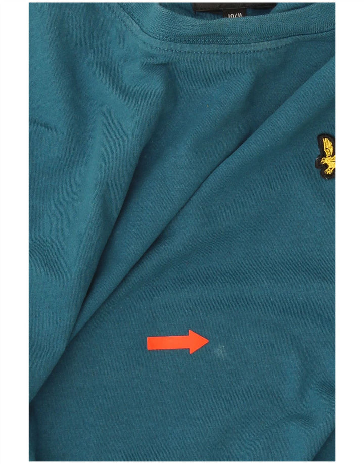 Lyle & Scott Boys T-Shirt Top 10-11 Years Blue Cotton