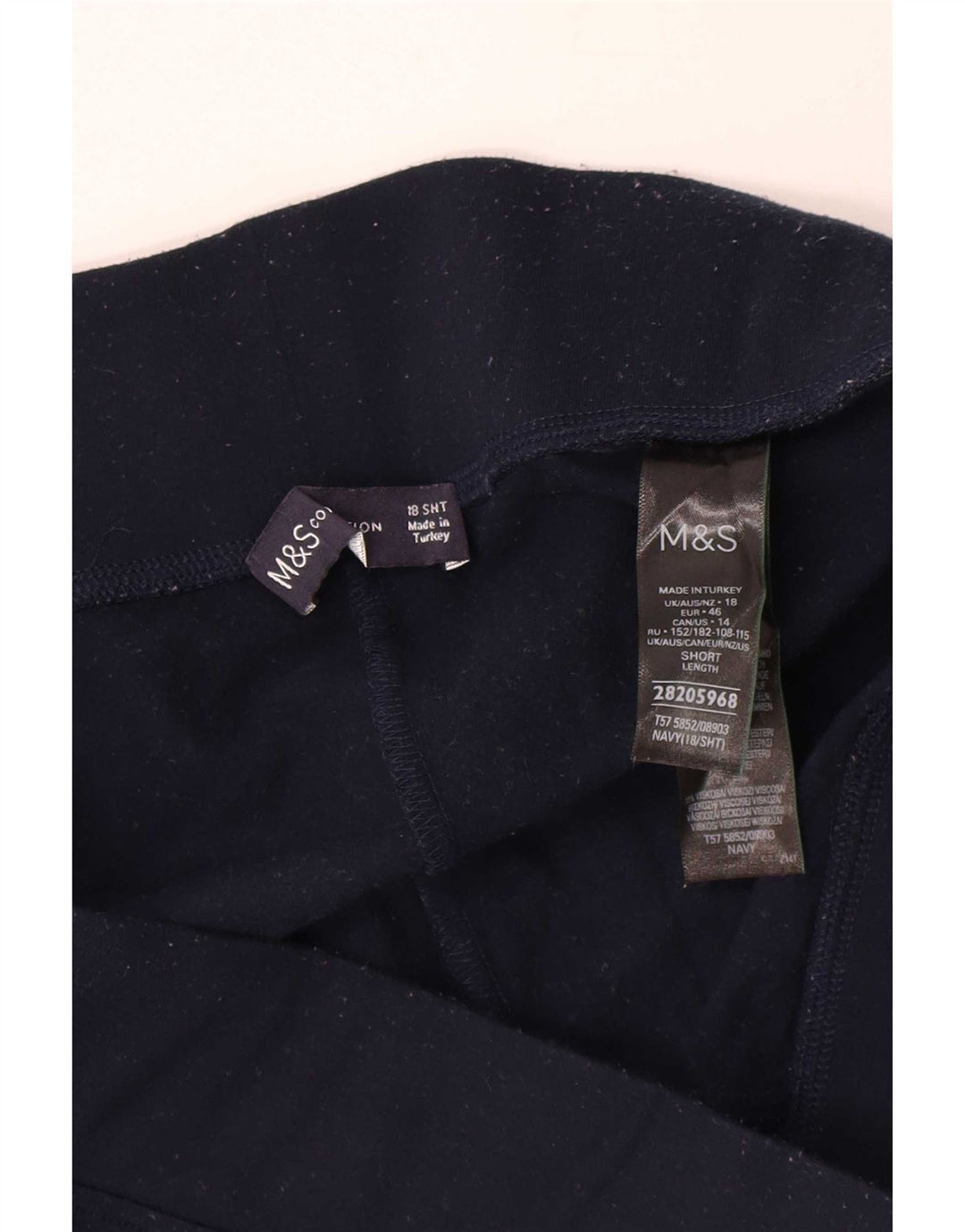 Marks & Spencer Γυναικεία Κολάν UK 18 XL Navy Blue Polyester