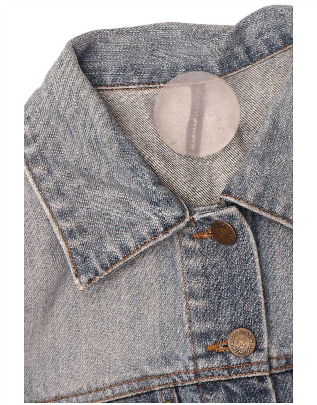 Naf Naf Γυναικείο Τζιν Μπουφάν UK 12 Μεσαίο Μπλε Φλοραλ Βαμβακερό