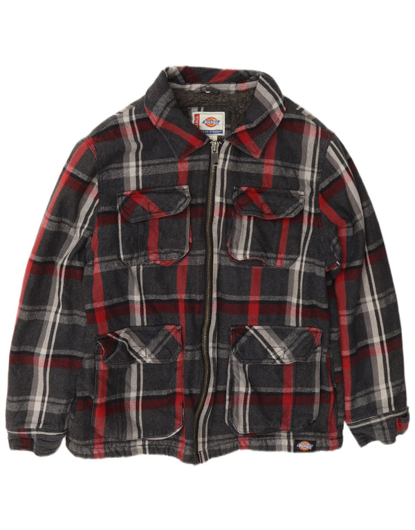 Dickies Mens Sherpa Utility Jacket UK 40 Large Multicoloured Check Cotton