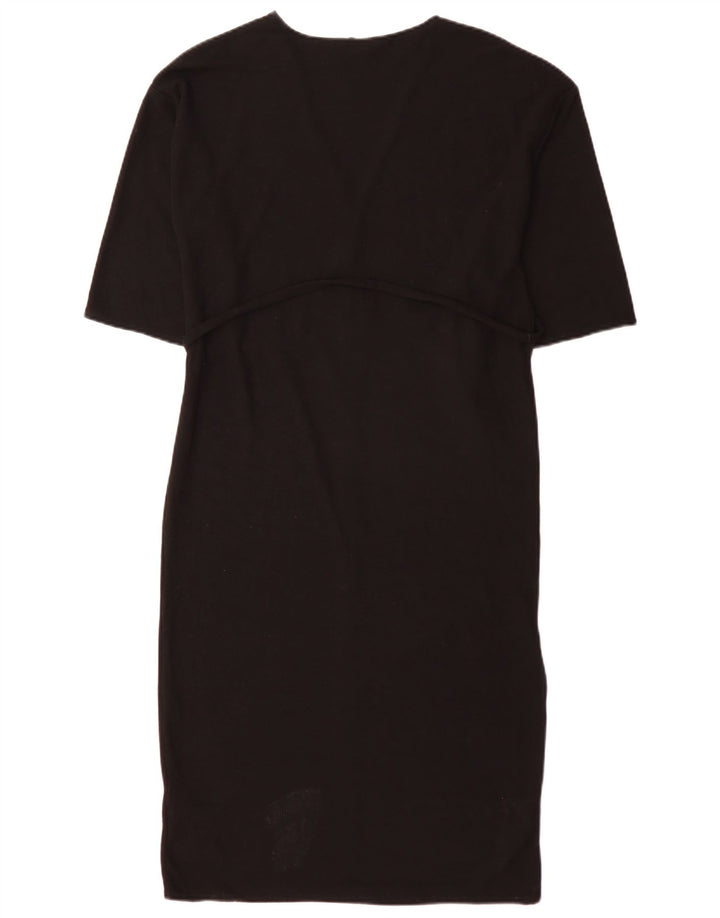 Zara Γυναικείο Μάξι Φόρεμα UK 10 Small Black Polyester