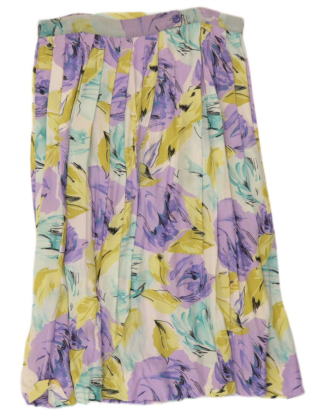 Vintage Γυναικεία Πλισέ Φούστα W32 Μεγάλη Πολύχρωμη Floral
