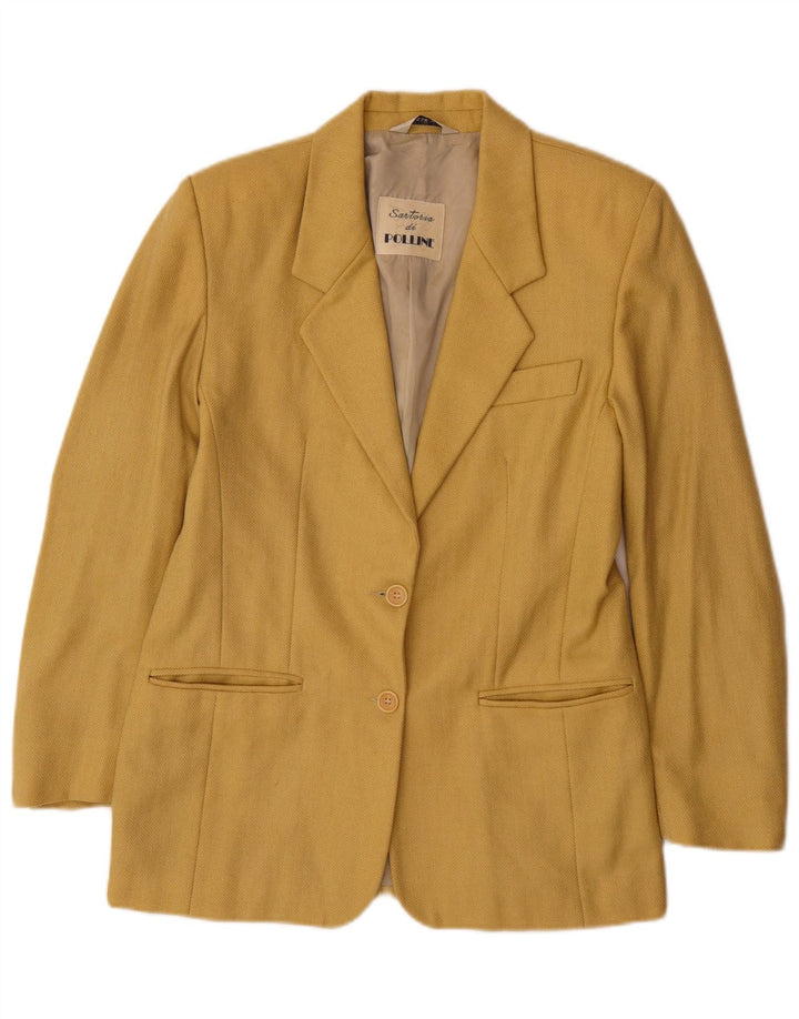 Pollini Γυναικείο μπουφάν Sartoria με 2 κουμπιά Blazer IT 44 Medium Yellow