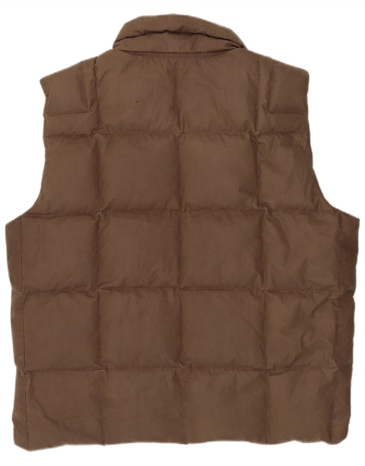 Diesel Mens Padded Gilet UK 40 Large Brown Polyester