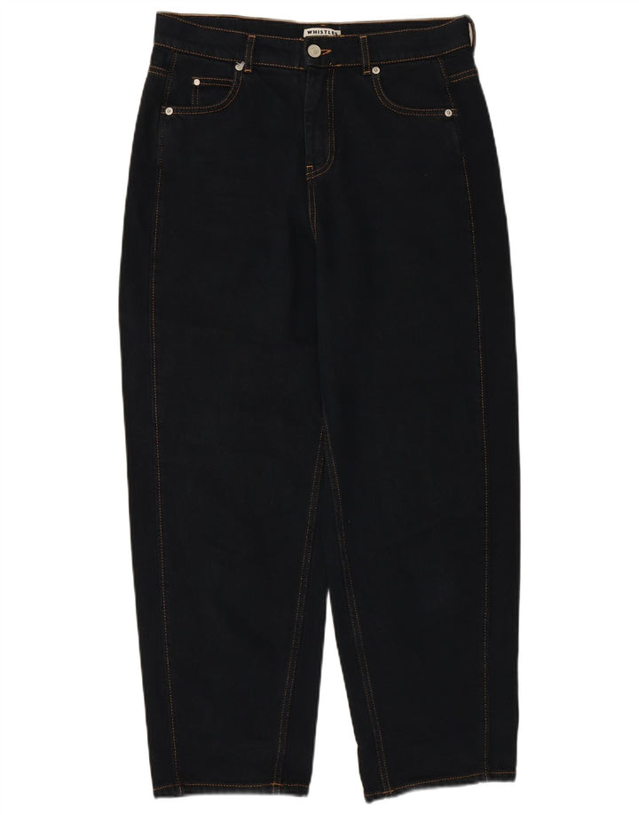 WHISTLE Γυναικείο Tapered Cropped Jeans W30 L27 Navy Blue Cotton