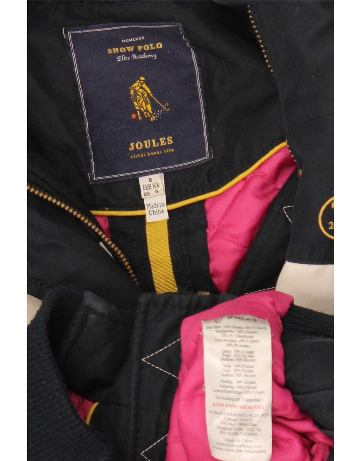 Joules Γυναικείο Τζάκετ Σκι Γραφικό UK 8 Small Navy Blue