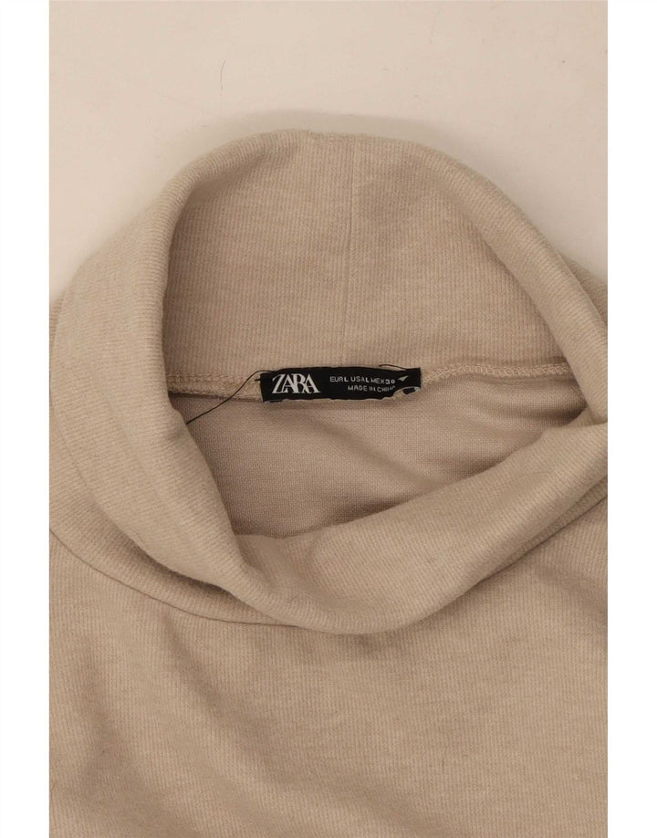 Zara Γυναικείο Τοπ 3/4 Μανίκι UK 16 Large Beige